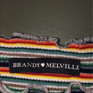Stripe Rainbow Brandy Melville Shirt